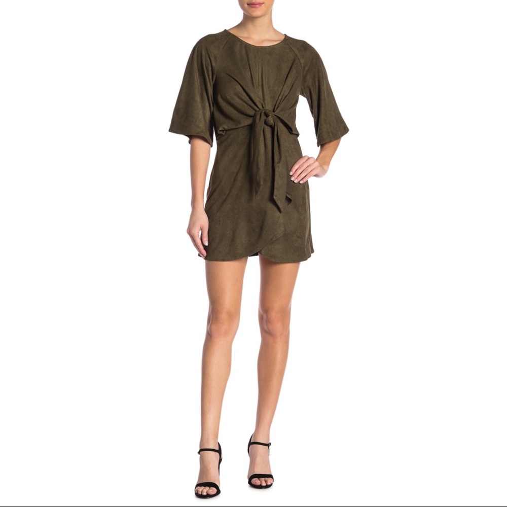 ✨ NWT Romeo & Juliet Suede Tie Front Dress Mini